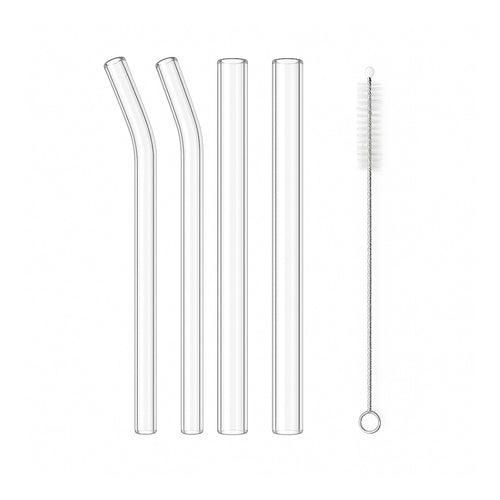 CLAREO - GLASS STRAWS LARGE